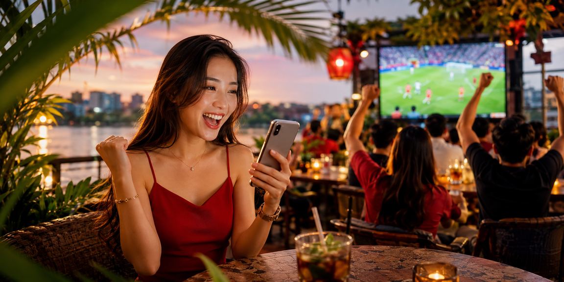 Người chơi tận hưởng các trò chơi casino tại quán cà phê Hà Nội